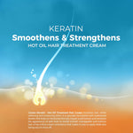 HOT OIL HAIR TREATMENT CREAM KERATIN 600ML COSMO - Emirates Glamour